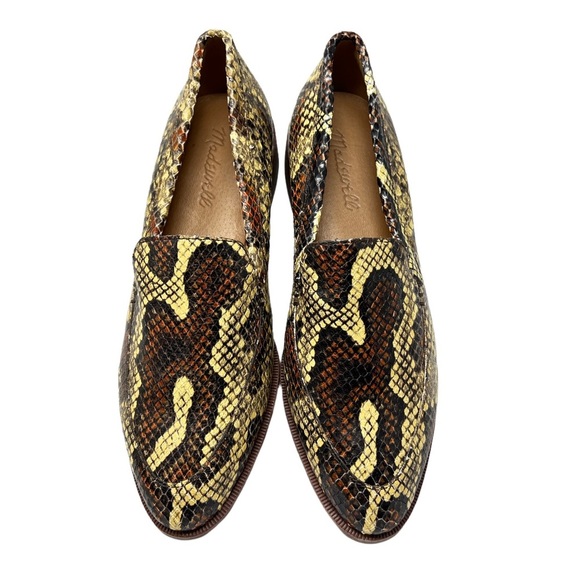NWOT Madewell The Frances Loafer in Snake Embossed Leather Size 6.5 - Picture 7 of 9
